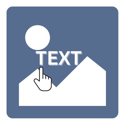 Add text to image editor interface