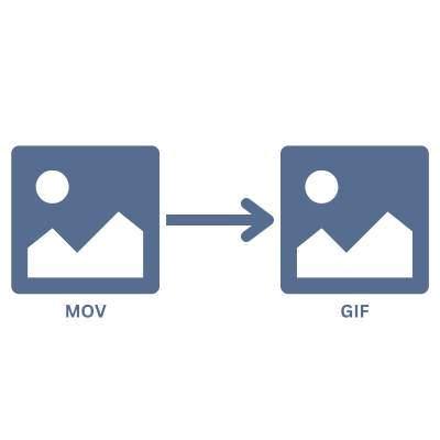 Screenshot of MOV to GIF converter interface