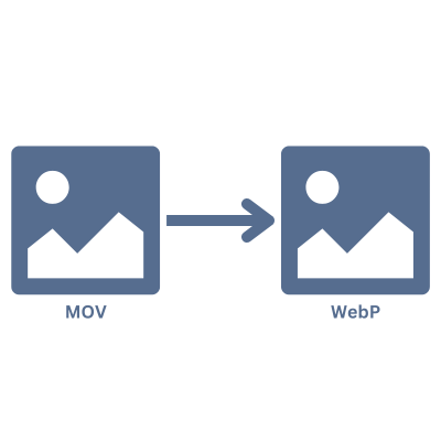 Screenshot of MOV to WebP converter interface